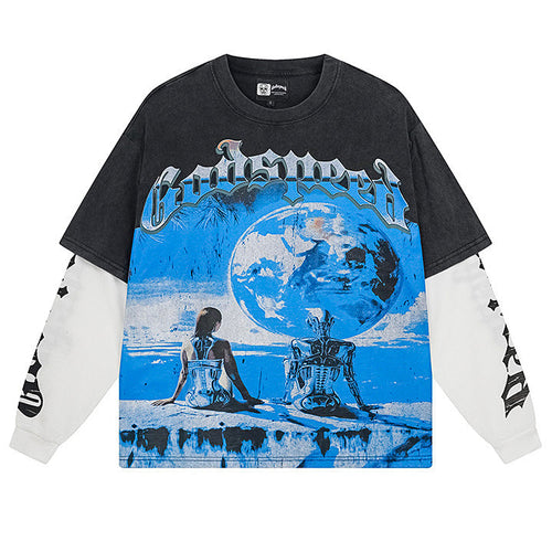 GODSPEED Artificial Love Layered Long Sleeve T-Shirt