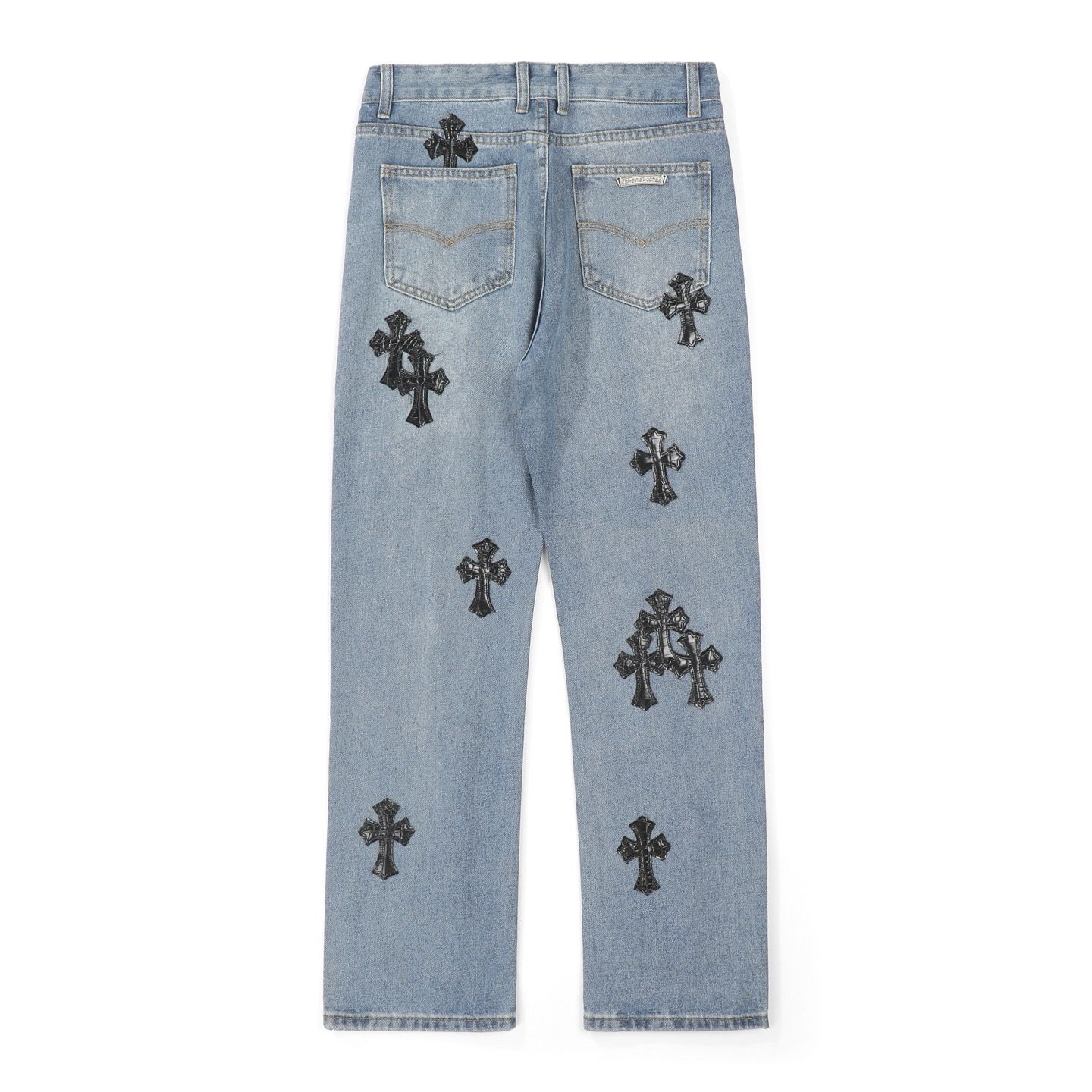 Chrome Hearts American street art cross with straight shaft Pants