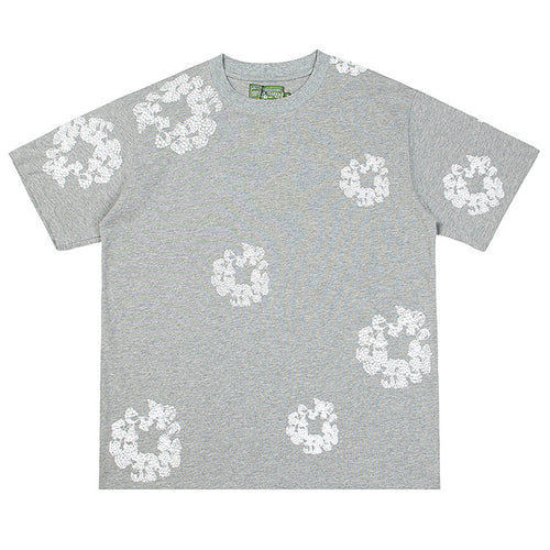 Denim Tears Crystal Patch Cotton logo Design T-Shirts