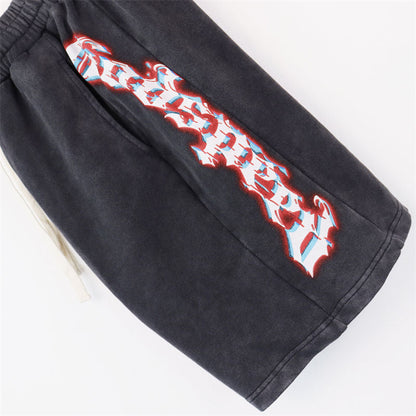 Godspeed Lettering Pattern Shorts #8770